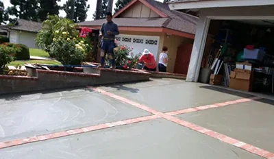 Stamped Concrete Driveway