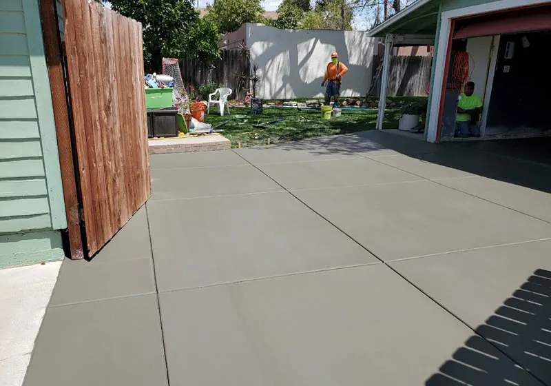 New Concrete Driveway, Fullerton, CA