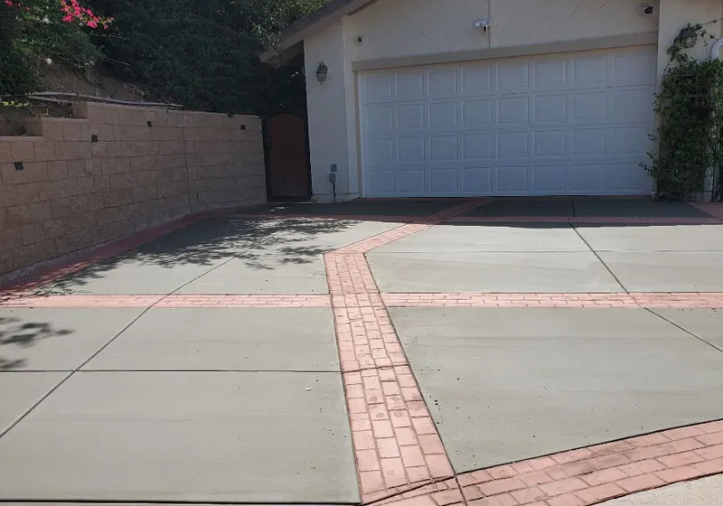 Concrete Driveway Design for Brea Home