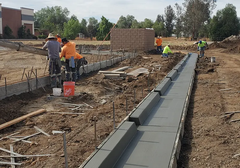 Concrete Curbs & Gutters for Drive Thru