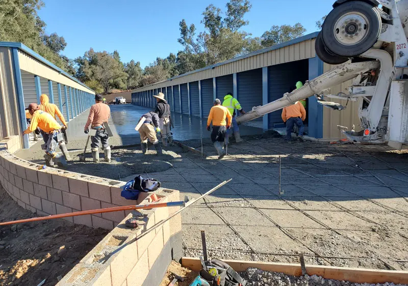 Concrete Drive Aisle Construction in Lake Elsinore