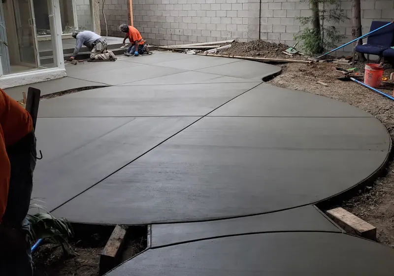 Unique Concrete Patio in Brea, CA