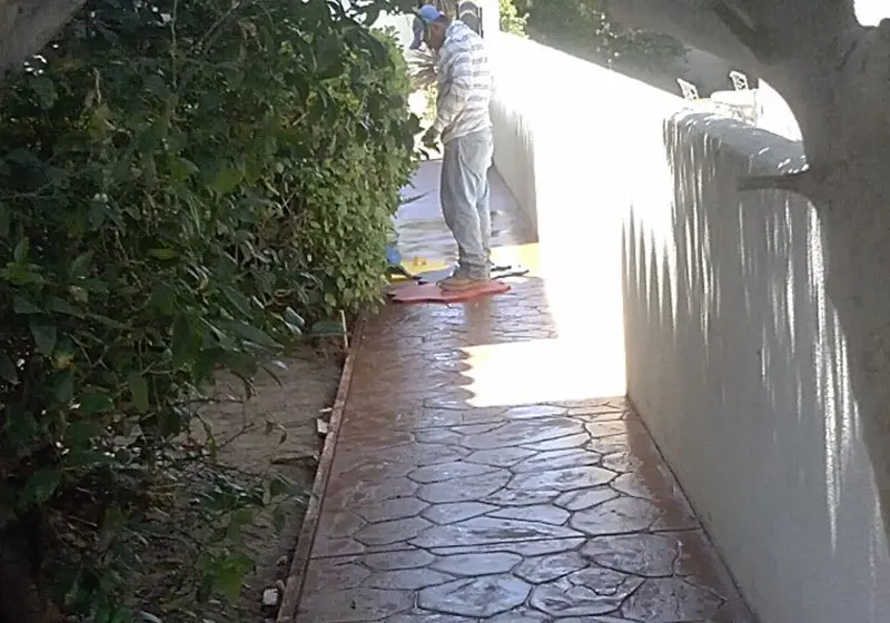 Decorative Concrete Walkway in Manhattan Beach, CA