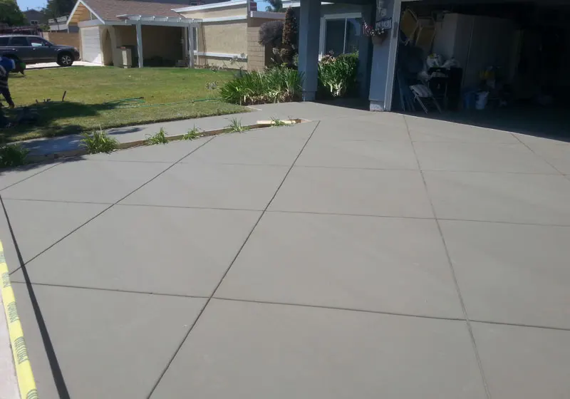 Residential Concrete Driveway, Huntington Beach CA