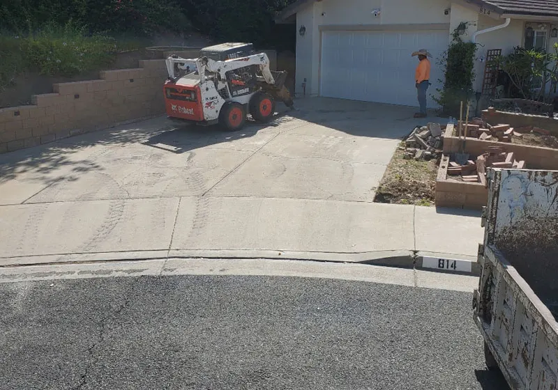 Concrete Driveway Demolition in Brea CA