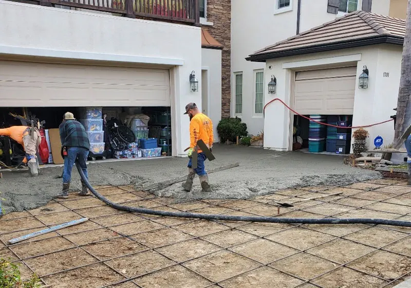 New Driveway Installation in Fullerton, CA