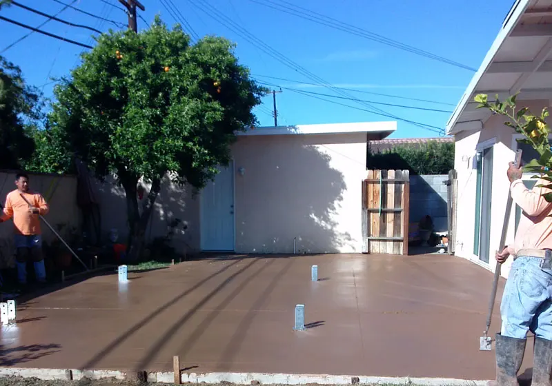 New Concrete Patio in Fullerton, CA