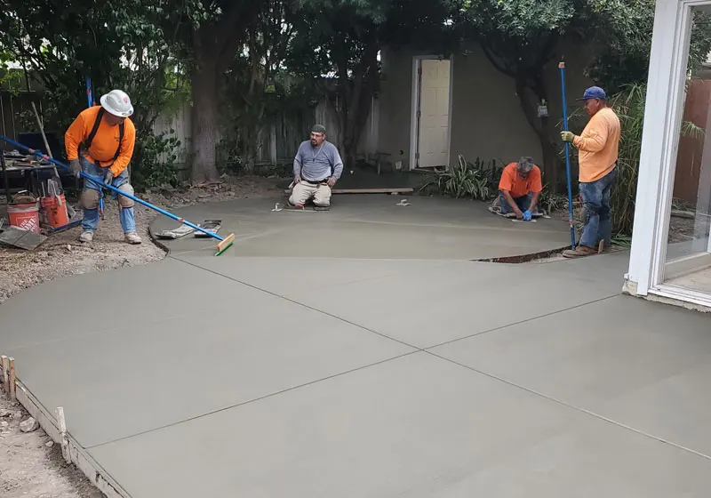 New Concrete Patio, Long Beach