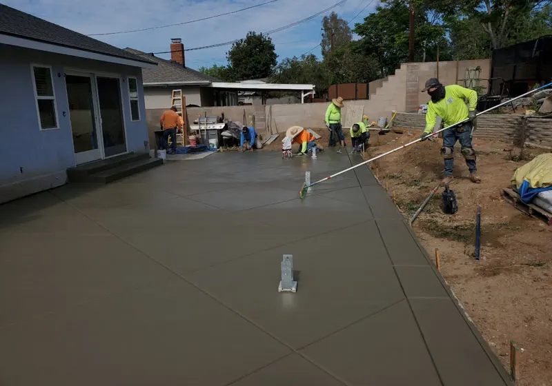 New Concrete Patio, La Habra Heights, CA