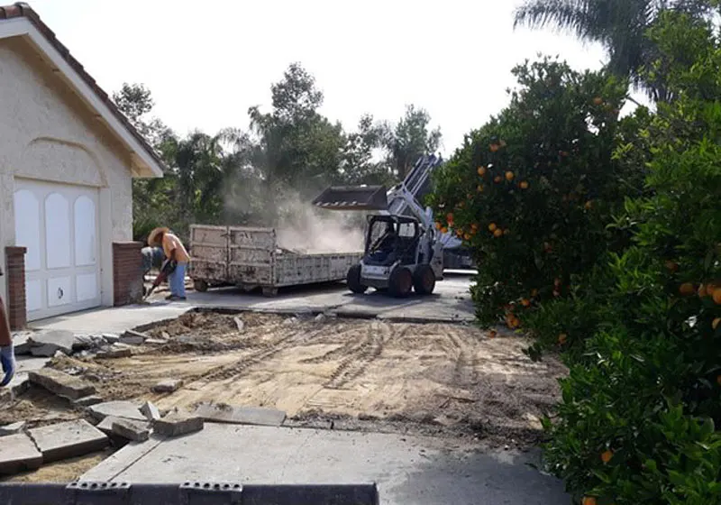 Concrete Driveway Demolition, Orange, CA