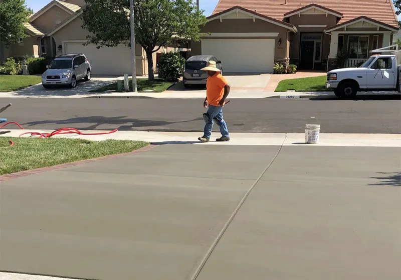 New Concrete Driveway in Murrieta, CA