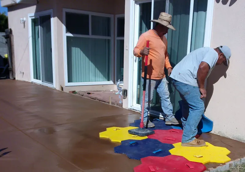 Decorative Stamped Concrete in Fullerton, CA