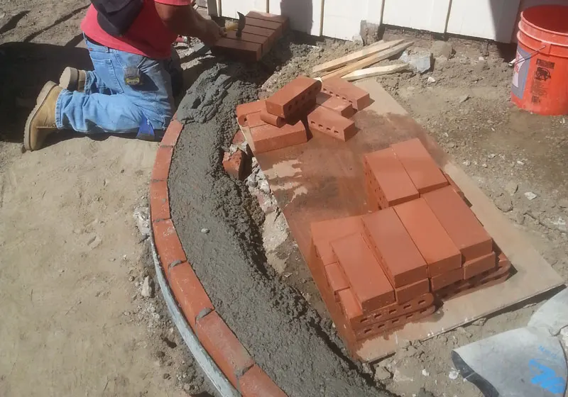 Red Brick Entryway in Orange County, CA