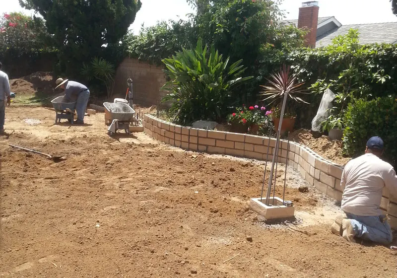 Block Retaining Wall in Brea, CA