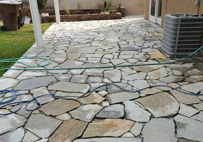 Flagstone overlay in Anaheim Hills, CA